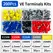 200-1900Pcs Electrical Tube Insulated Terminal VE Tubular Crimp Terminals Wire Cable Connector Ferrules Terminal Connectors