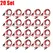 1-20Set Red Black Alligator Clips DIY Test Leads Double-ended Crocodile Test Clips for Multimeter Measure Tool Lead Connector