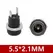 10/50PCS 5/10Pcs DC Power Supply Jack Socket Female Panel Mount Connector 5.5 2.1mm Plug Adapter 5.5x2.1 DC-022B