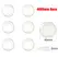 Round Self-Adhesive Clear Door Stopper Rubber Damper Buffer Cabinet Muffler Wall Protector Door Handles Bumper Protective Plug