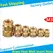 Brass Hot Melt Inset Nuts Heating Molding Copper Thread Inserts Nut SL-type Double Twill Knurled Injection Brass Nut M2M3 100Pcs
