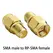 1PC SMA to RP SMA Adapter RF Coaxial Connector SMA Male to RP-SMA Female Converter Gold Plated Copper Brass