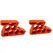 1/2/4pcs Heavy Duty Non Slip Window/Balcony Door Stop with Track Lock - Easy To Install Remove, Anti-Wind Holder Honeycomb Hole