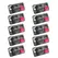 10 PCS Plastic 2/4 Positions Connector Terminal Push In Jack Spring Load Audio Speaker Terminals Breadboard Amplifier Test Clip