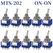 10pcs MTS-102 103 MTS-202 203 Toggle Switch 6A 125VAC On SPDT 6mm Mini Switch DPDT Off Waterproof Cap