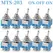 10pcs MTS-102 103 MTS-202 203 Toggle Switch 6A 125VAC On SPDT 6mm Mini Switch DPDT Off Waterproof Cap