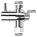 G1/2in 3 Way Diverter Valve T-Adapter Converter For Shower Brass Water Tap Connector Bathroom Faucet Water Separator