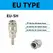 HEBAI EU Fitting European Standard EU Euro Type Quick Coupling Connector Coupler For Air Compressor 1/4 3/8 1/2 Male Thread