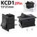 5/20/100Pcs KCD1 15*21mm 2Pin ON-OFF Boat-shape Switch 10*15mm Snap-in Rocker Switch KCD Switches