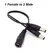 1 Female To 2 Male and 1 Male To 2 Female Plug Jack Splitter Connector Supply DC Power Cable For CCTV Camera LED Strip