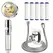 360° Rotating Turbine Fan Handheld Shower Head High Pressure Water Saving Spray Shower Filter Bathroom Accessories