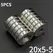 2/5/10/15/30Pcs 20x5-5 Magnet 20mm x 5mm Hole 5mm Round Super Powerful Strong Permanent Magnetic Disc