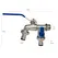 Garden Tools Brass Water Faucet 1/2" Outside & Inside Easy Turn On/Off Lever Handle Watering Supply Taps Ball Valve