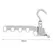 New Hotels Foldable Clothes Drying Rack Five-hole Multi-function Clothes Hook Angle Adjustable Clothes Hanger Travel