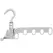 New Hotels Foldable Clothes Drying Rack Five-hole Multi-function Clothes Hook Angle Adjustable Clothes Hanger Travel