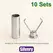 10 Sets Metal Cord End Locks Rope Ends Stopper Clips for Shoelaces Bags Garment  Lanyard DIY Crafts