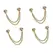 4PCS Magnetic Clothing Clips Multi-Function Magnetic Strength Buttons Clips Pinless Brooch Clips for Women Clothes Cardigans