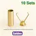 10 Sets Metal Cord End Locks Rope Ends Stopper Clips for Shoelaces Bags Garment  Lanyard DIY Crafts