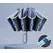 60K Buckle Men Women Umbrella  Fully Automatic Reverse Folding Umbrella with Windproof Reflective Stripe UV Umbrellas