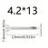 50PCS #8 M4.2 410 Sheet Metal Self-Tapping Screws 410 Stainless Steel Flat Head High-Strength Quick Self-Drilling Screws