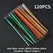 100/120pcs Tin-Plated Electronic Wires Breadboard PCB Jumper Wire 24AWG / 26AWG 6Color Red Blue Green White Yellow Black Diy Kit