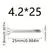 50PCS #8 M4.2 410 Sheet Metal Self-Tapping Screws 410 Stainless Steel Flat Head High-Strength Quick Self-Drilling Screws
