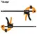 TOLESA 4"/6" Bar Clamps for Woodworking, 2PCS One-Handed Clamp / Spreader, Wood Clamp Set, Light-Duty Quick-Change F Clamp