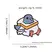 Bread Pigeon Enamel Pin Fashion Animal Decorative Brooches, Zinc Alloy and Silicone, Lapel Bag Badges Jewelry Gifts