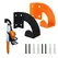 1/2 Tool Racks, Chainsaw Wall-Mounted Hanger, Heavy-Duty Chainsaw Hanger, Wall-Mounted Organizer, Metal Rack Tool Storage, for Workshop, Garage, Garden Use