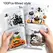 100Pcs Small Halloween Treat Bags,Clear Self Adhesive Candy Bags, Plastic Cookie Bags for Trick or Treat, Halloween Goodie Bags
