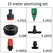 Fog Nozzles Irrigation Kit 5M-20M Garden Automatic Spray Misting Plant Watering System with 4/7 PE Hose and Connector