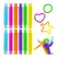 2/6/12 pcs LED Flash Pop Tubes Sensory Toy Adult Stress Relieve Toys Kid Autism Anti Stress Plastic Bellows Children Squeeze Toy