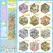 12Pcs 12in1 3D Landscape Stickers Collection Book Album Cartoon Scene DIY Toy Game Festival Birthday Gift for Kid Girl Child