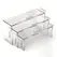 U-shaped Display Rack,Transparent Acrylic Storage Rack,Makeup Figurine Toy Storage Rack,Desktop and Bathroom Storage