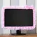 Lace Fabric Computer Frame Cover Monitor Screen Dust Cover With Elastic Pen Pocket Bow Home Decorations