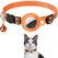 Cat AirTag Holder Collar Breakaway Reflective Strips Adjustable Kitten Collar Waterproof Cat Bell Collar Pet Air Tag Case Collar