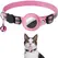 Cat AirTag Holder Collar Breakaway Reflective Strips Adjustable Kitten Collar Waterproof Cat Bell Collar Pet Air Tag Case Collar