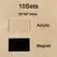 5/10pcs DIY Refrigerator Magnet High Transparent Acrylic Square Round with Magnetic Sheet Material Package Home Decor