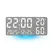 Large Digital Wall Clock with 7Colors Mood Light 2 Alarm TEMP Humidity Date Table Clock 12/24H Timing Countdown LED Alarm Clock