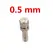 5pcs 6mm Quick Connect Mist Sprayer 0.1-0.6 Low Pressure Spray Nozzle Mist Sprayer Cooling Irrigation Nozzle Humidification Syst