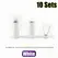10 Sets Metal Rope Ends Stopper Cord End Lock Cap Hanging Bell Buckle DIY Bag Shoes Garment Lanyard Accessories