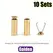 10 Sets Metal Rope Ends Stopper Cord End Lock Cap Hanging Bell Buckle DIY Bag Shoes Garment Lanyard Accessories