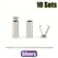 10 Sets Metal Rope Ends Stopper Cord End Lock Cap Hanging Bell Buckle DIY Bag Shoes Garment Lanyard Accessories