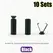 10 Sets Metal Rope Ends Stopper Cord End Lock Cap Hanging Bell Buckle DIY Bag Shoes Garment Lanyard Accessories
