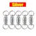 10/1Pairs Strong Magnetic Keychain with Metal Ring Anti-loss Car Keys Necklace Hanging Holders Magnets Storage Tool Accessories