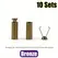 10 Sets Metal Rope Ends Stopper Cord End Lock Cap Hanging Bell Buckle DIY Bag Shoes Garment Lanyard Accessories