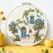 1pc 20X20CM/15X15CM 7.87/6.3inch Beautiful Scenery Embroidery Starter Kit DIY Kit DIY Embroidery Kit Manualidades Craft Painting