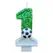 New 0-9 Number Birthday Candles original two color gradual change Football style birthday cake digital party candle decoration