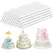 10/30/50PCS White Plastic Cake Dowel Rods for Tiered Cake Construction and Stacking Supporting Cake Round Dowels Straws