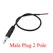 1/2/3/5Pcs 3.5mm Audio Cable Connector 2 3 4 Pole Mono Stereo Male Plug Female Jack Extension Wire AUX Headphone DIY Repair 30cm